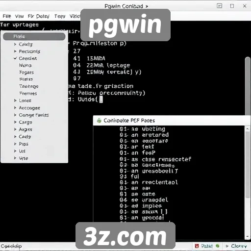 Desempenho do pgwin em termos de usabilidade
